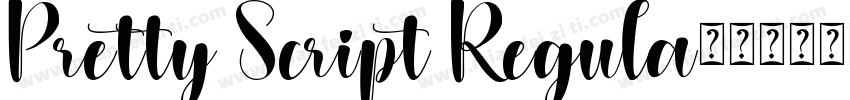 Pretty Script Regula字体转换